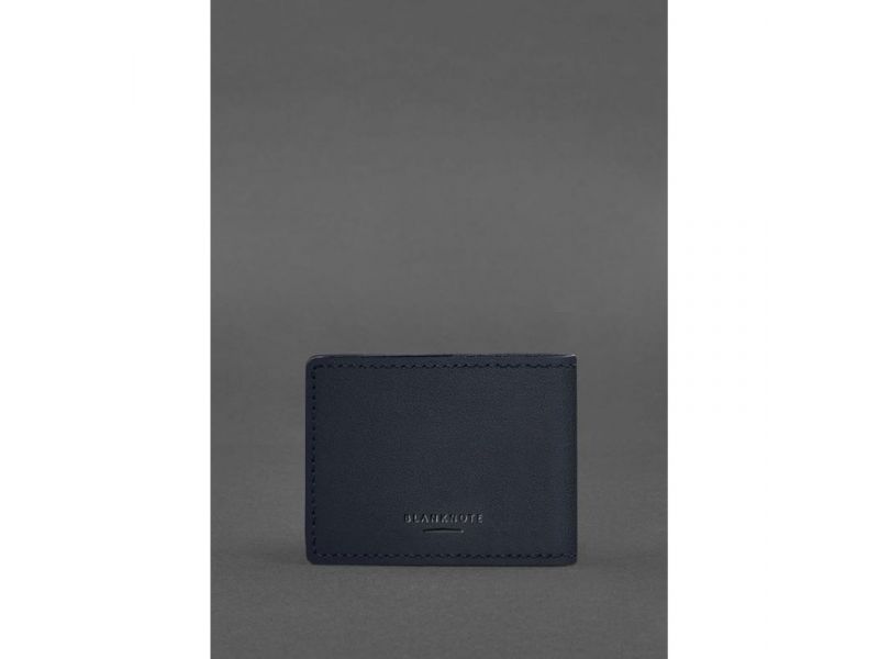 Кожаная обложка на удостоверение Главного управления разведки (ГУР) темно-синяя, фото 3