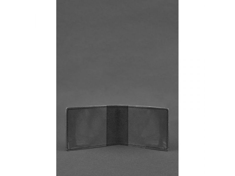 Кожаная обложка на удостоверение Государственной службы Украины по чрезвычайным ситуациям (ДСНС) Черная, фото 2