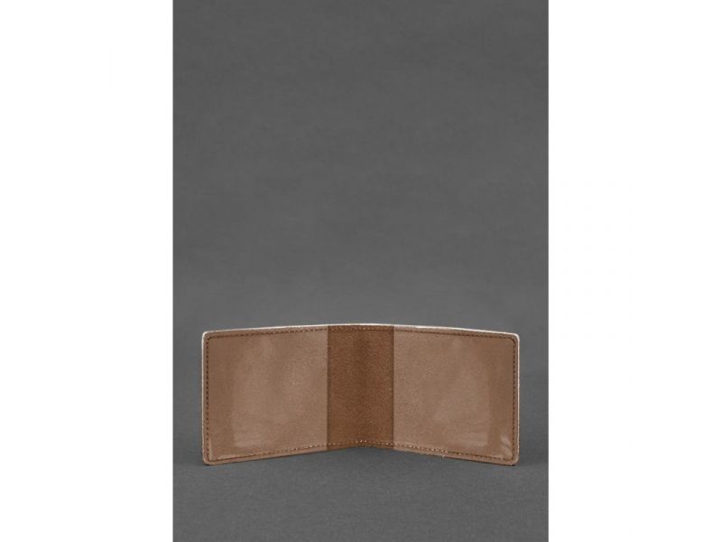 Кожаная обложка на удостоверение Государственной службы Украины по чрезвычайным ситуациям (ДСНС) светло-коричневая Crazy Horse, фото 2