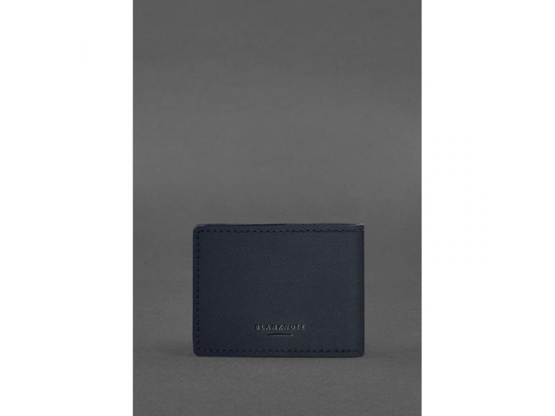 Кожаная обложка на удостоверение Государственной службы Украины по чрезвычайным ситуациям (ДСНС) темно-синяя, фото 3