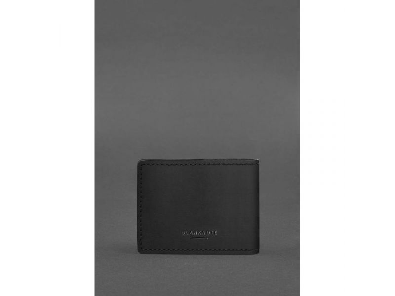 Кожаная обложка на удостоверение Морской охраны черная Crazy Horse, фото 3