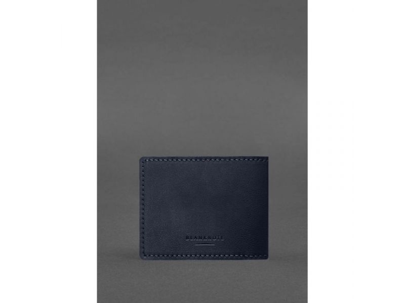 Кожаная обложка для удостоверения журналиста темно-синяя, фото 3