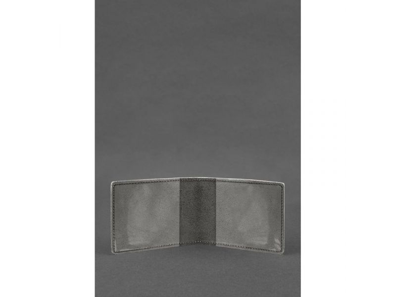 Кожаная обложка для удостоверения журналиста Серая, фото 2