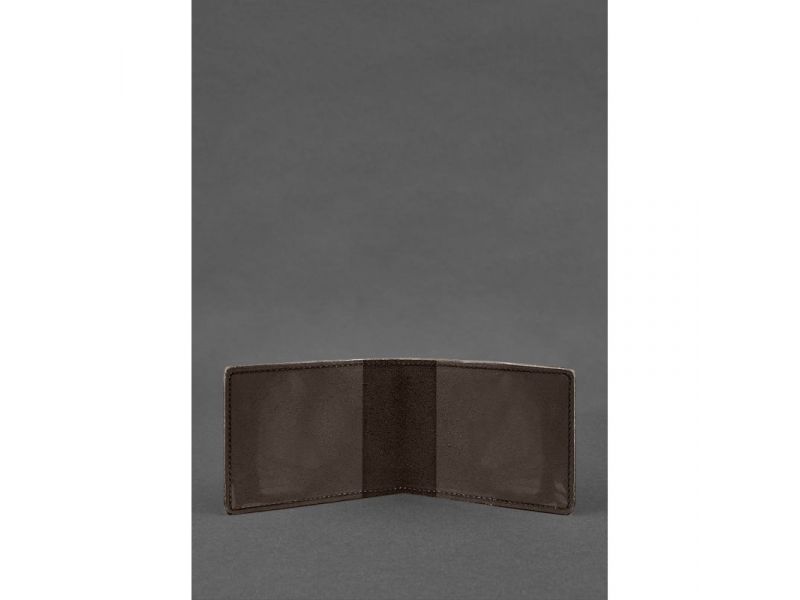 Кожаная обложка для удостоверения министерства обороны темно-коричневая, фото 2