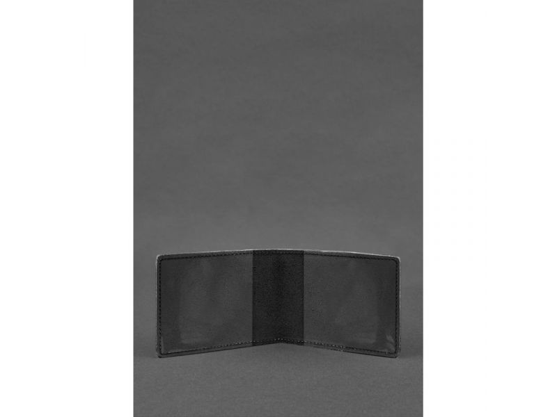 Кожаная обложка для удостоверения министерства обороны Черная, фото 2