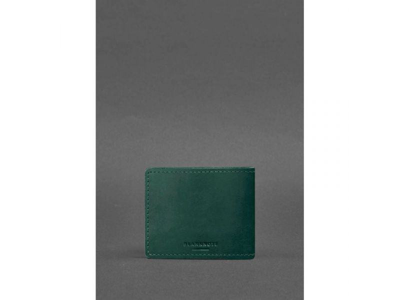 Кожаная обложка для удостоверения министерства обороны зеленая Crazy Horse, фото 3