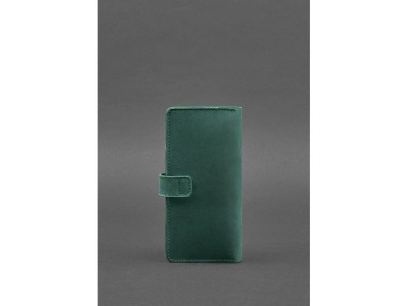 Кожаное портмоне 7.0 зеленый Crazy Horse, фото 4