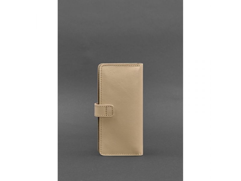 Кожаное женское портмоне 7.0 Светло-бежевый, фото 4