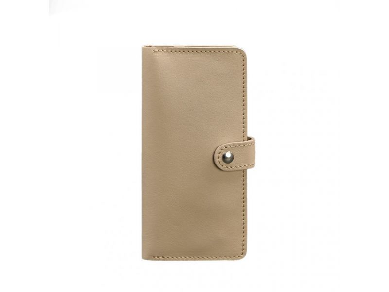 Кожаное женское портмоне 7.0 Светло-бежевый, фото 6