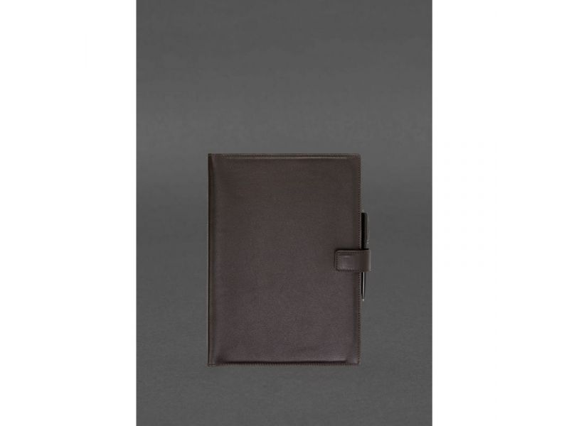 Кожаный блокнот А4 (софт-бук) 9.2 коричневый, фото 1