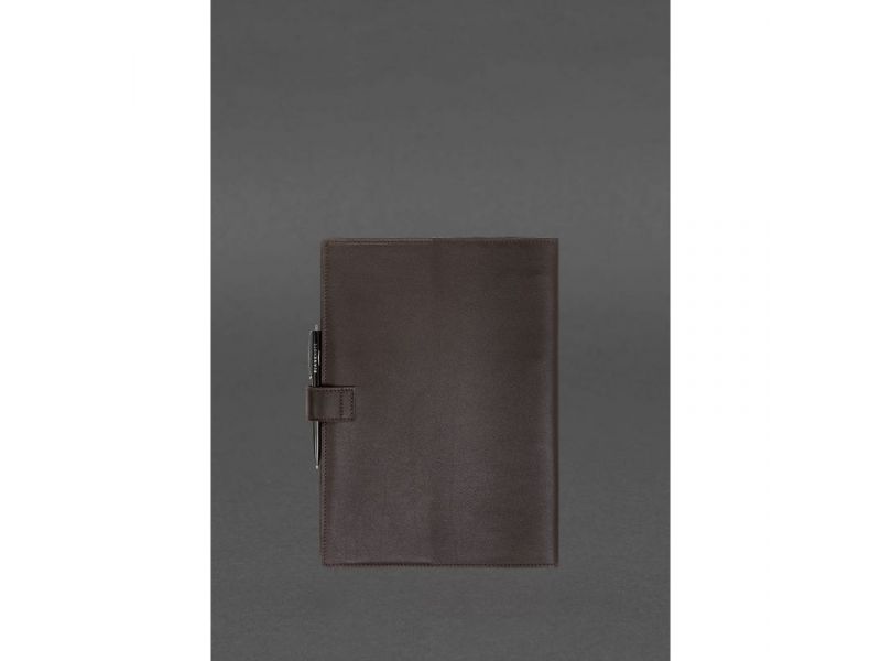 Кожаный блокнот А4 (софт-бук) 9.2 коричневый, фото 5
