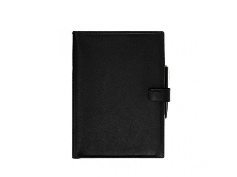 Кожаный блокнот А4 (софт-бук) 9.2 черный краст, фото 7