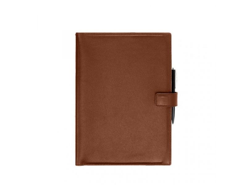 Кожаный блокнот А4 (софт-бук) 9.2 светло-коричневый Краст, фото 7