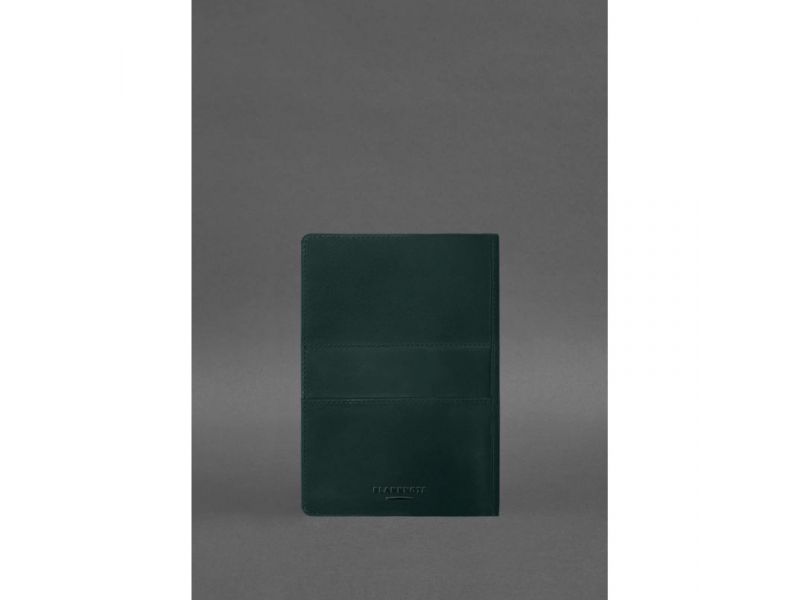 Кожаный блокнот А5 (софт-бук) 9.3 зеленый Crazy Horse, фото 4