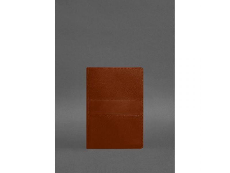 Кожаный блокнот А5 (софт-бук) 9.3 светло-коричневый Краст, фото 1