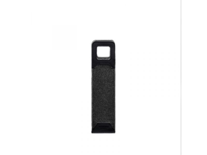 Чехол для вина 1.0 из фетра с кожаными вставками синий Краст, фото 6