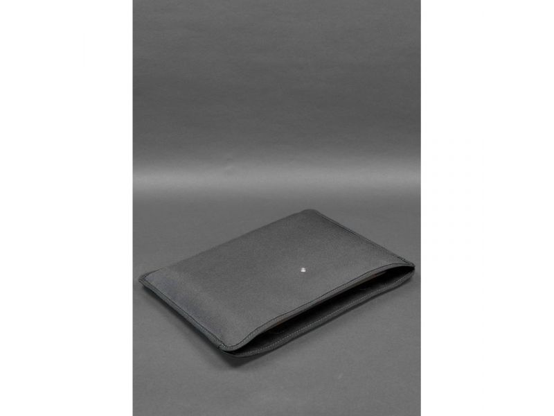 Кожаная сумка для ноутбука и документов Универсальная черная Crazy Horse, фото 9