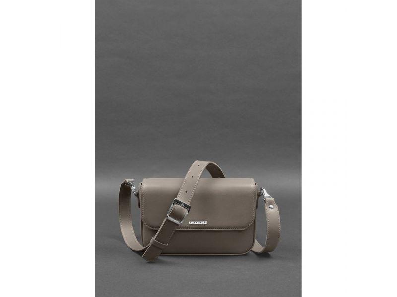 Женская кожаная сумка Mary темно-бежевая, фото 1