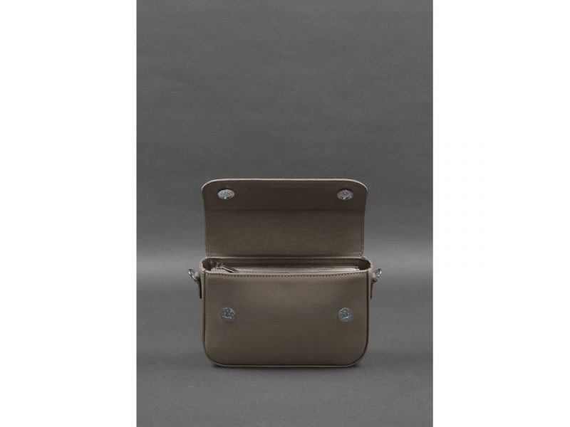 Женская кожаная сумка Mary темно-бежевая, фото 4