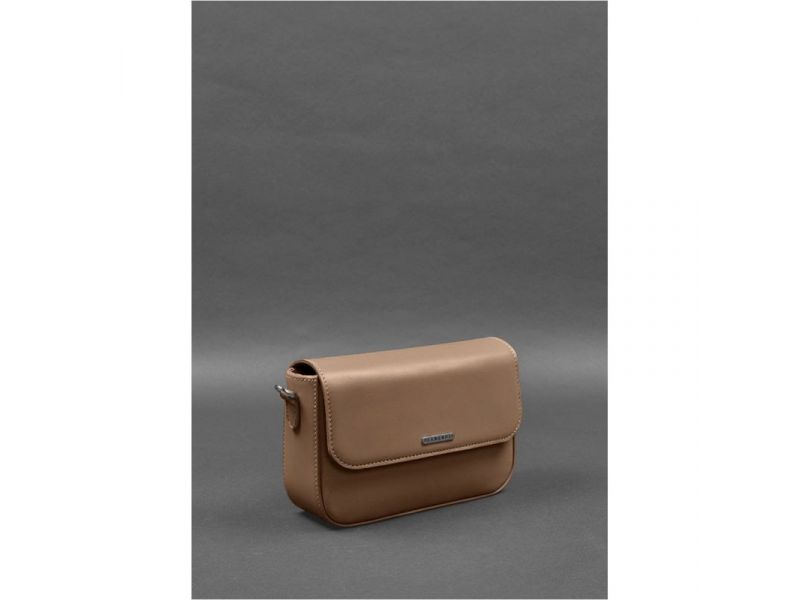 Женская кожаная сумка Mary карамель, фото 5