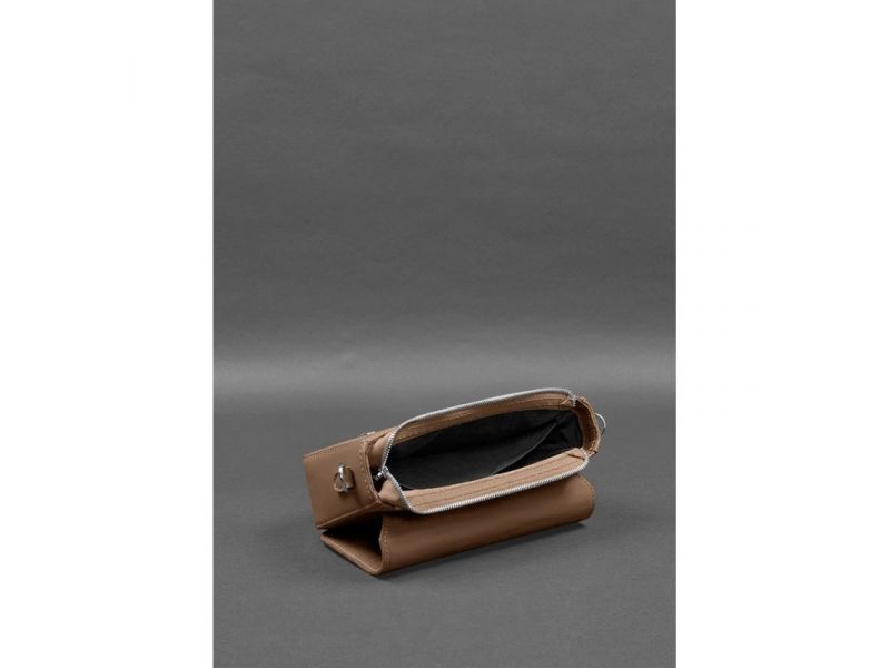 Женская кожаная сумка Mary карамель, фото 2