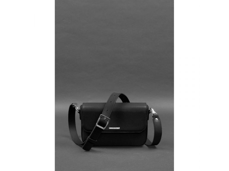 Женская кожаная сумка Mary черная, фото 2