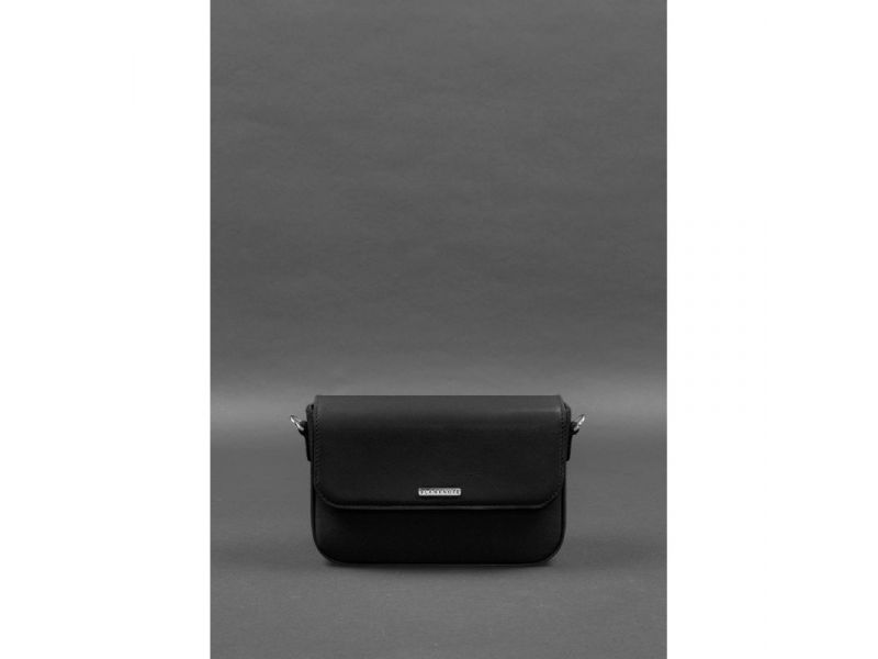 Женская кожаная сумка Mary черная, фото 4