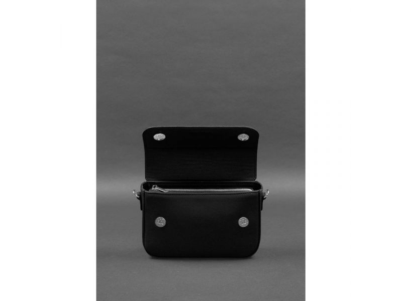 Женская кожаная сумка Mary черная, фото 5