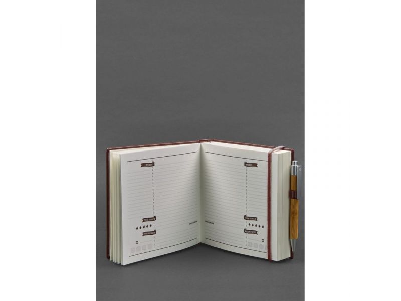 Кук-бук для записи рецептов Книга кулинарных секретов в бордовой обложке, фото 2