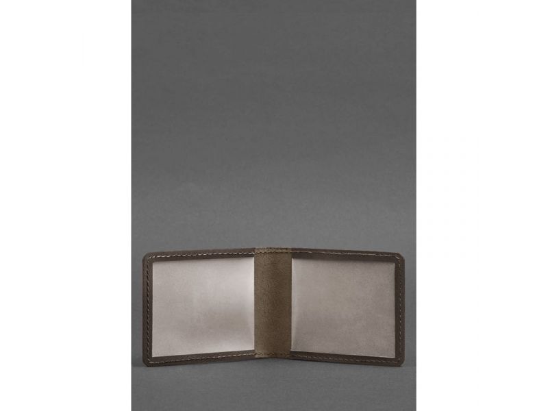 Кожаная обложка для удостоверения с гербом, темно-коричневый Crazy Horse, фото 2