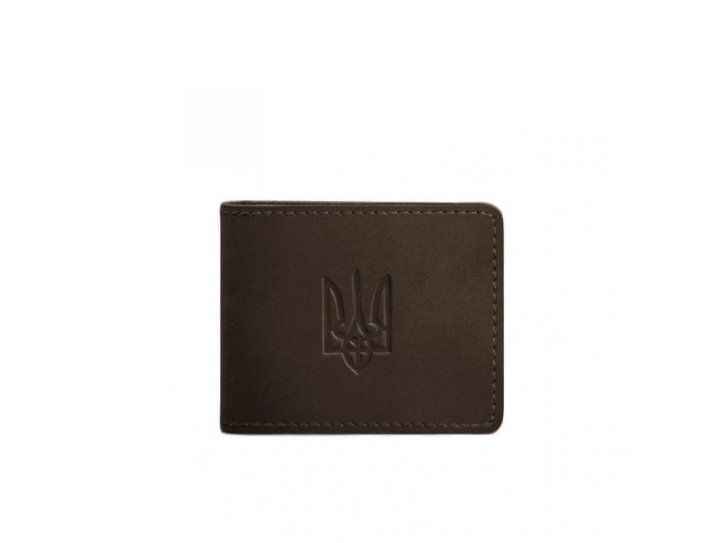 Кожаная обложка для удостоверения с гербом, темно-коричневый Crazy Horse, фото 6