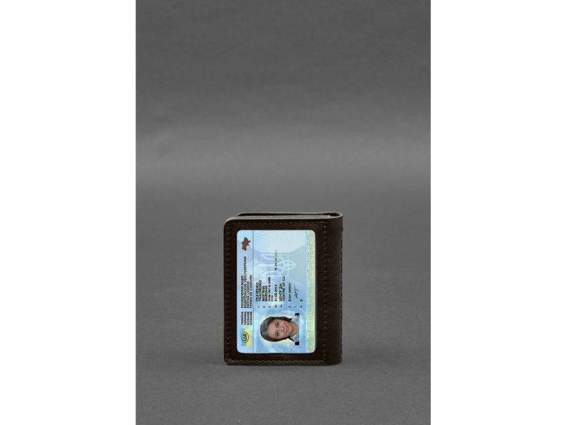 Кожаная обложка для водительского удостоверения, ID и пластиковых карт 2.0 коричневая, фото 7