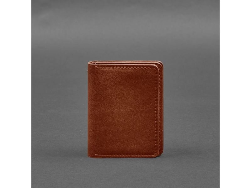 Кожаная обложка для водительского удостоверения, ID и пластиковых карт 2.0 светло-коричневая, фото 8