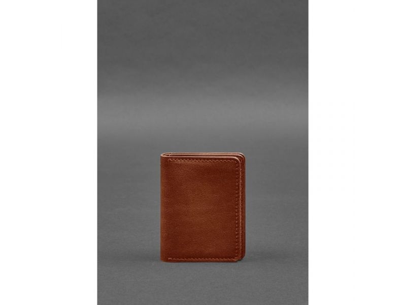 Кожаная обложка для водительского удостоверения, ID и пластиковых карт 2.0 светло-коричневая, фото 1