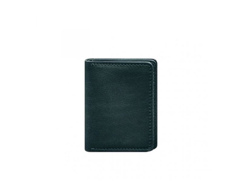 Кожаная обложка для водительского удостоверения, ID и пластиковых карт 2.0 зеленая, фото 9