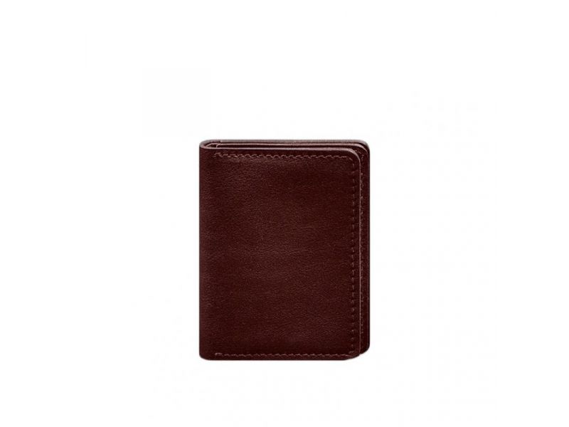 Кожаная обложка для водительского удостоверения, ID и пластиковых карт 2.0 бордовая, фото 9
