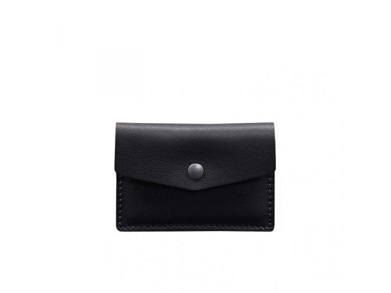 Кожаный кард-кейс 9.0 черный краст, фото 6