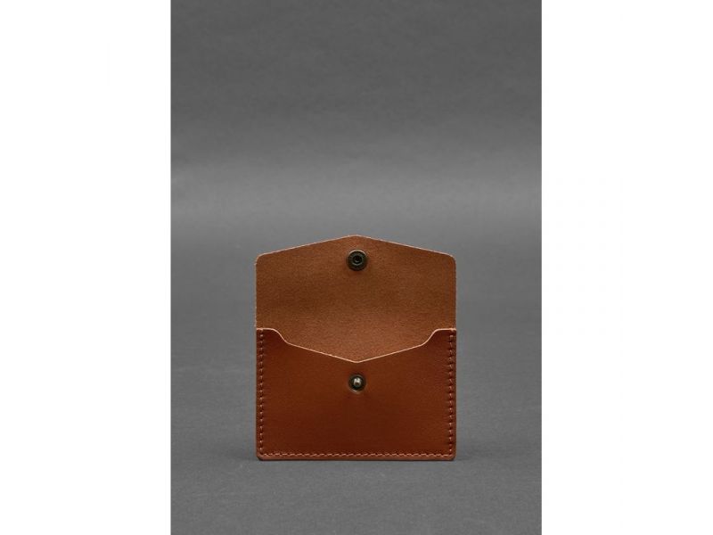 Кожаный кард-кейс 9.0 светло-коричневый краст, фото 2