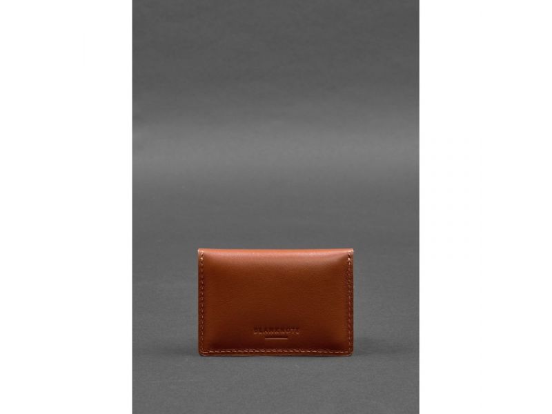 Кожаный кард-кейс 9.0 светло-коричневый краст, фото 4