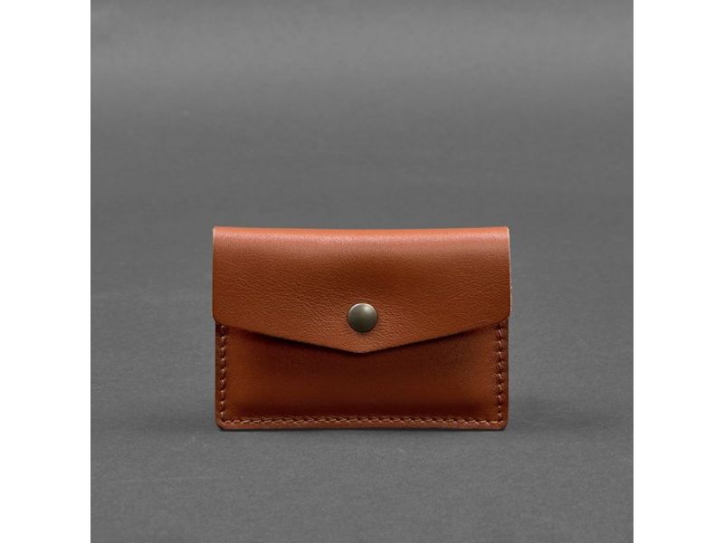 Кожаный кард-кейс 9.0 светло-коричневый краст, фото 5