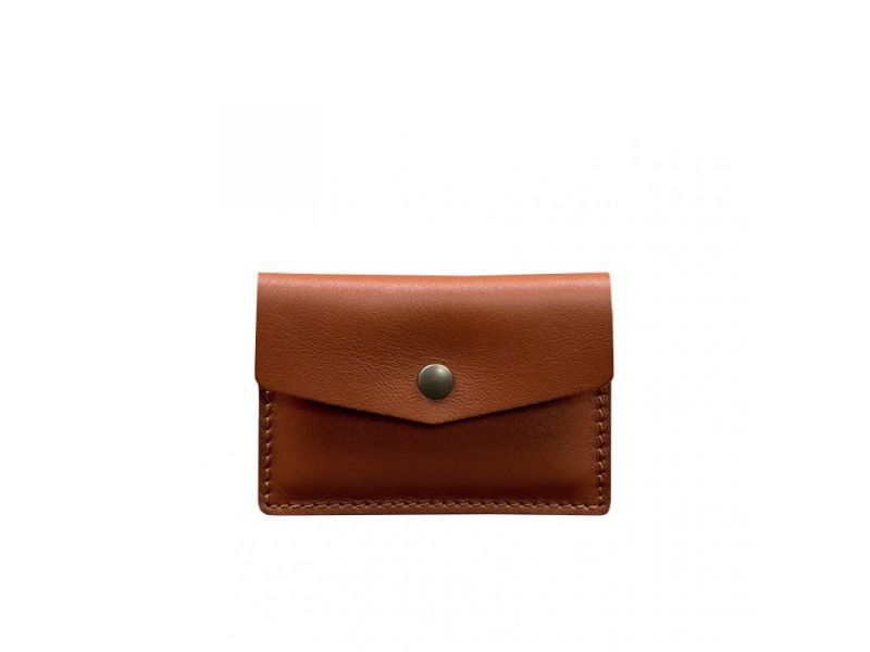 Кожаный кард-кейс 9.0 светло-коричневый краст, фото 6