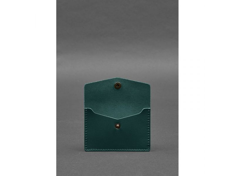 Кожаный кард-кейс 9.0 зеленый краст, фото 2