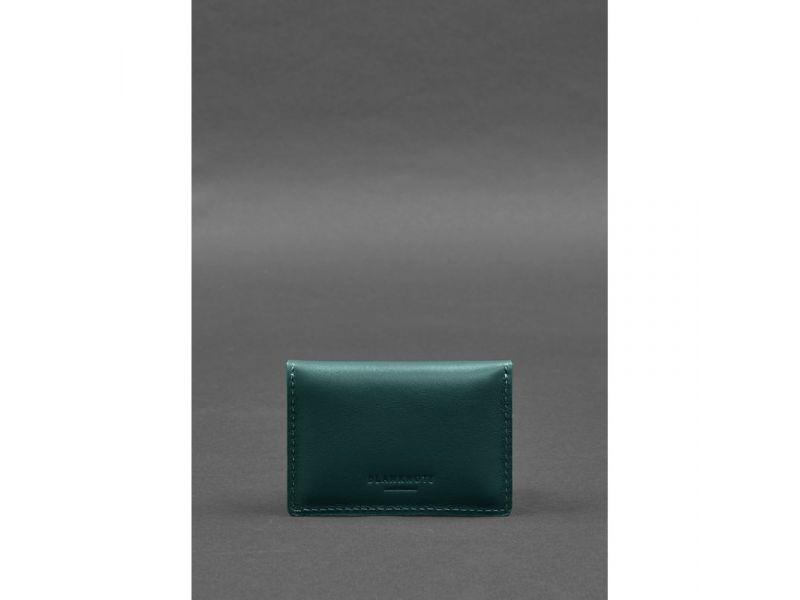 Кожаный кард-кейс 9.0 зеленый краст, фото 4