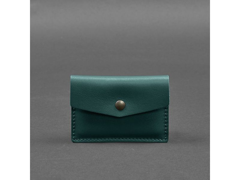 Кожаный кард-кейс 9.0 зеленый краст, фото 5