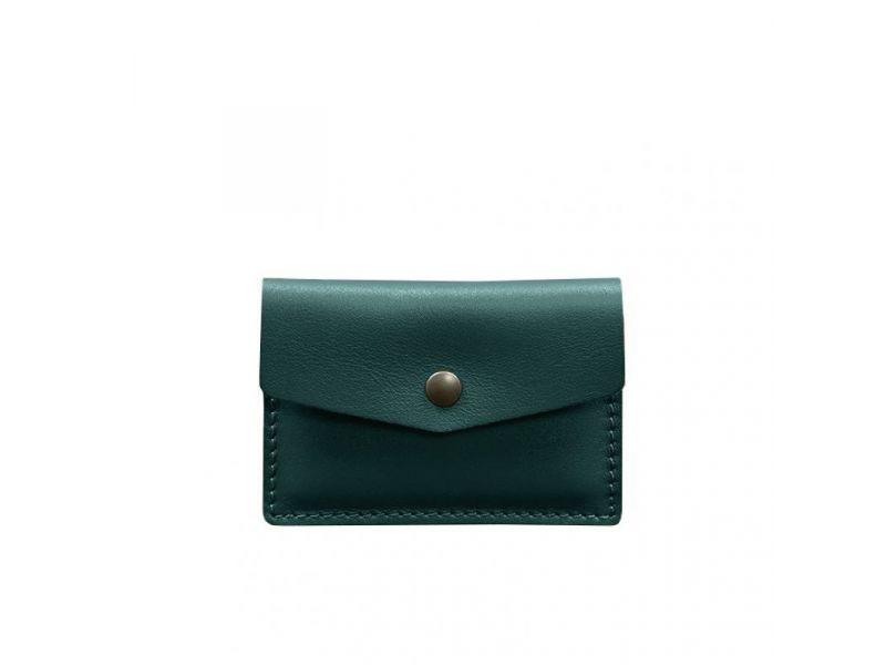 Кожаный кард-кейс 9.0 зеленый краст, фото 6