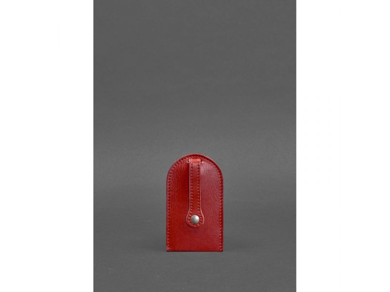 Кожаная ключница 2.0 красный Краст, фото 2
