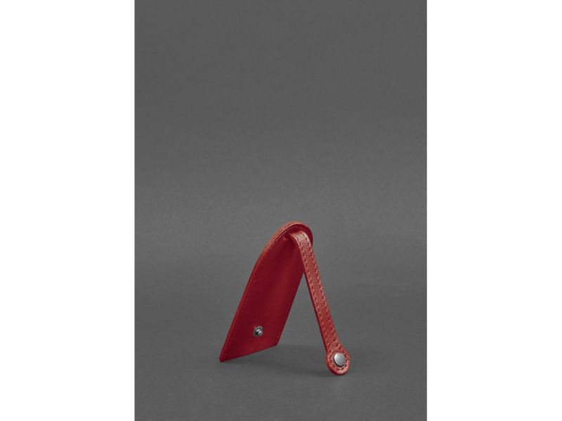 Кожаная ключница 2.0 красный Краст, фото 4