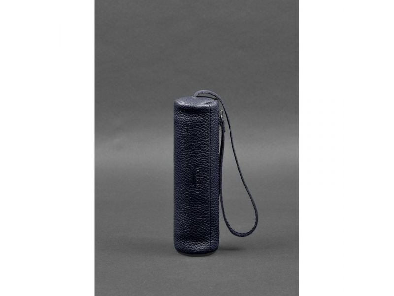 Кожаная ключница 3.1 Тубус XL Синяя, фото 3