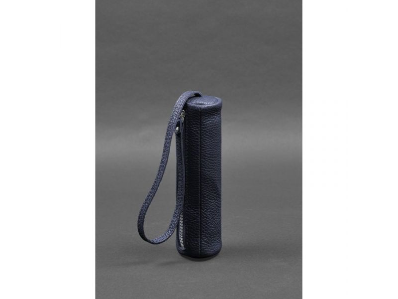 Кожаная ключница 3.1 Тубус XL Синяя, фото 6