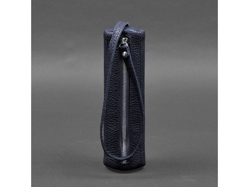 Кожаная ключница 3.1 Тубус XL Синяя, фото 7